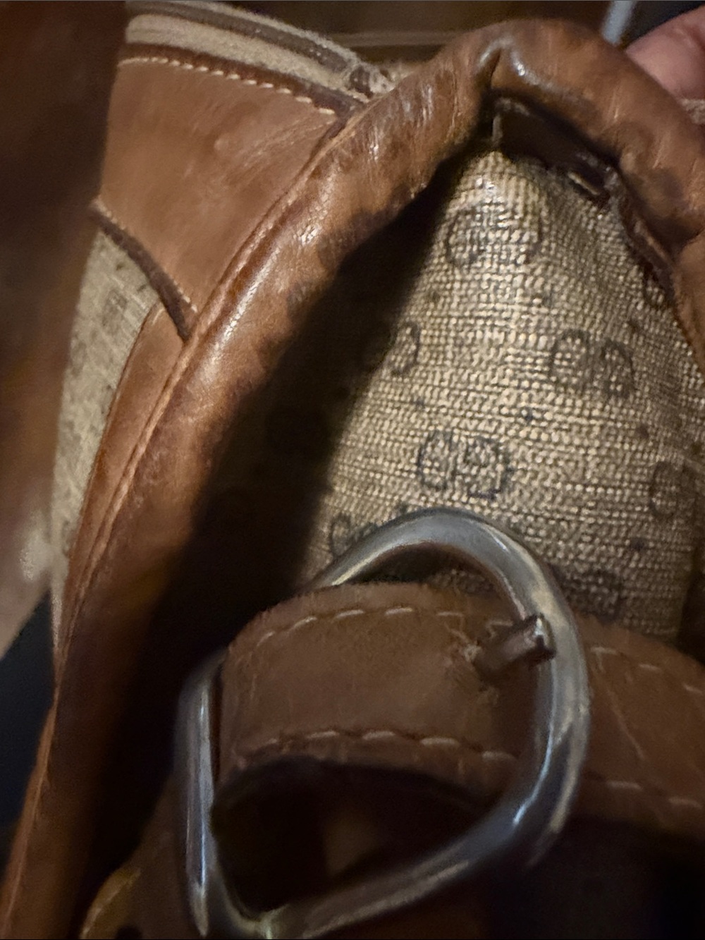Authentic Gucci Monogram Shoulder Bag - Picture 6 of 11